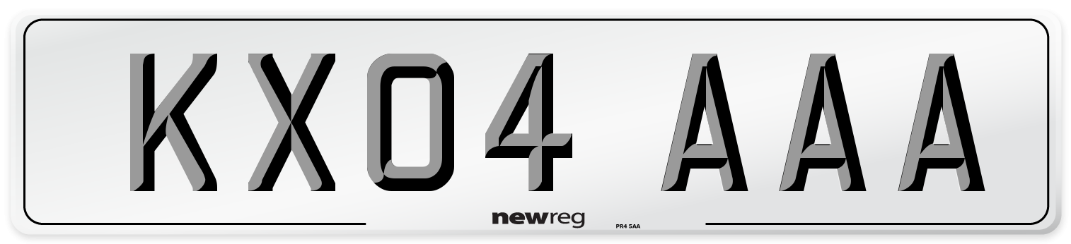 KX04 AAA Number Plate from New Reg